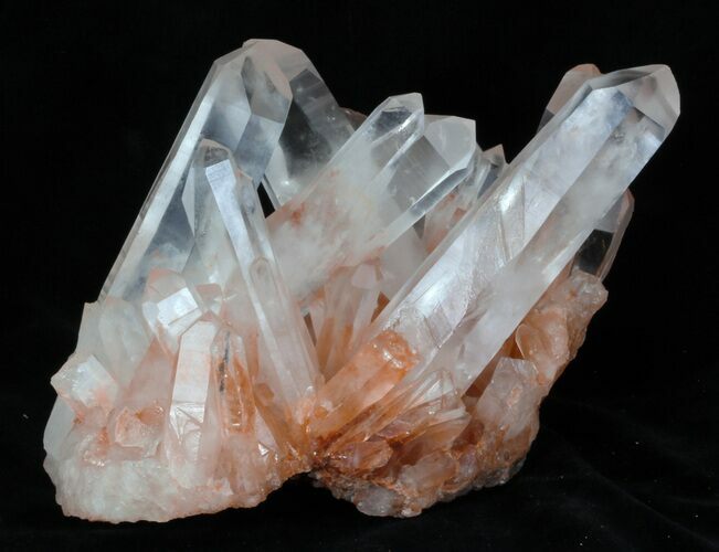 Tangerine Quartz Crystal Cluster - Madagascar #32253